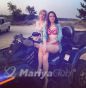 with my sister in the sea
